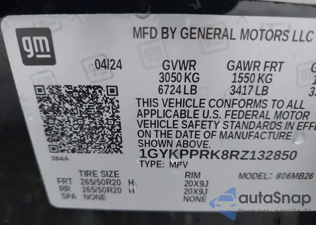 1GYKPPRK8RZ132850: 43047235