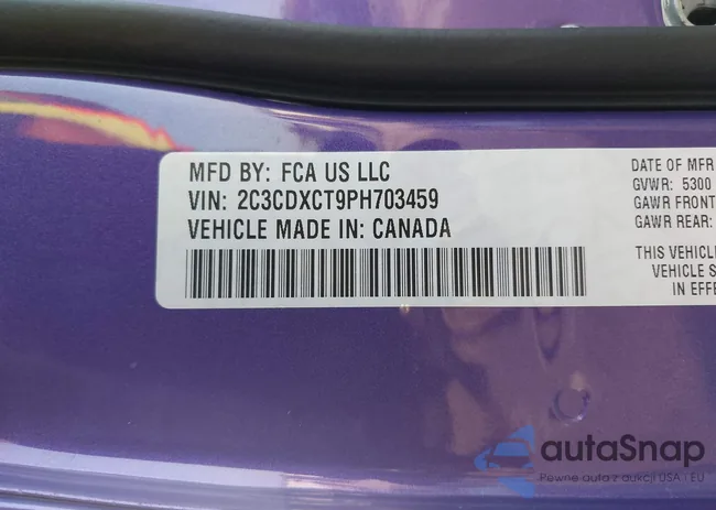 2C3CDXCT9PH703459: 43048481