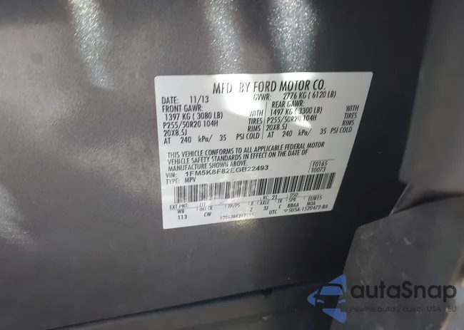 1FM5K8F82EGB22493: 43048523