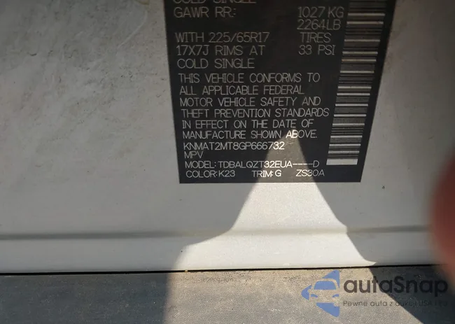 KNMAT2MT8GP666732: 43048605