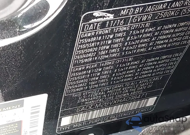 SADCM2BVXHA098471: 43048626