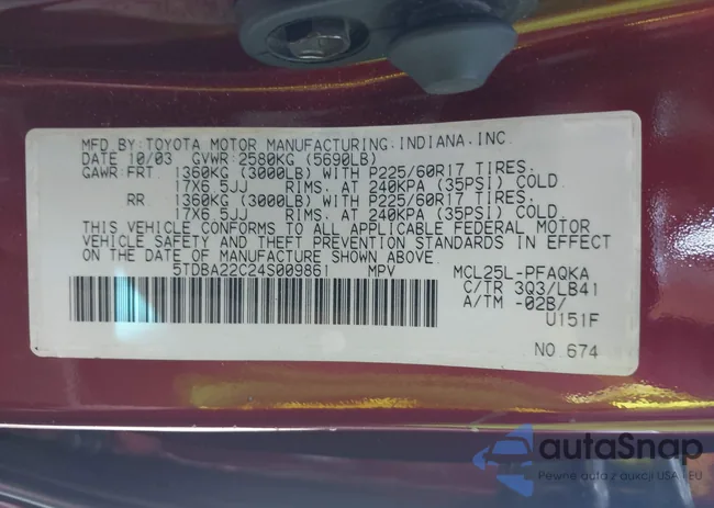 5TDBA22C24S009861: 43048764