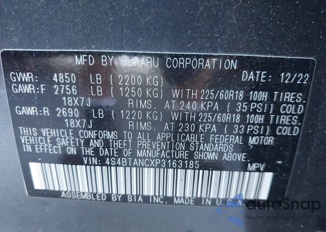 4S4BTANCXP3163185: 43048805