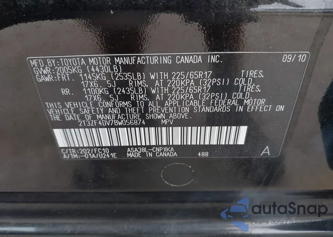 2T3ZF4DV7BW056874: 43047877