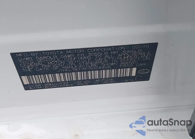 JTHCL5EF6F5024456: 43048070