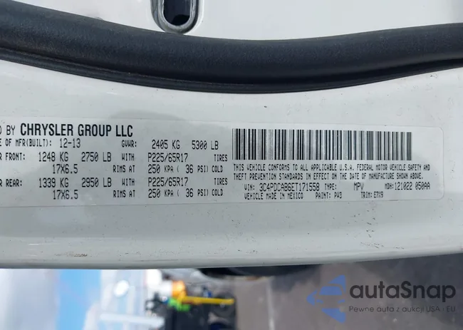 3C4PDCAB6ET171558: 43049249