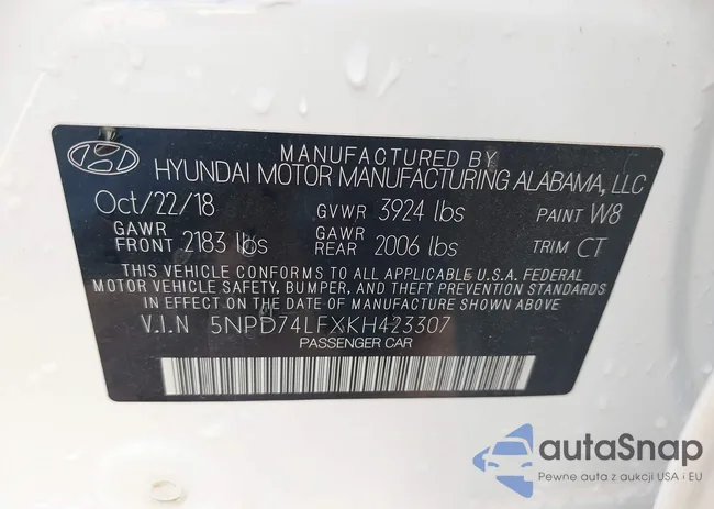 5NPD74LFXKH423307: 43049316