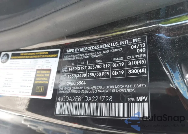 4JGDA2EB1DA221798: 43049330