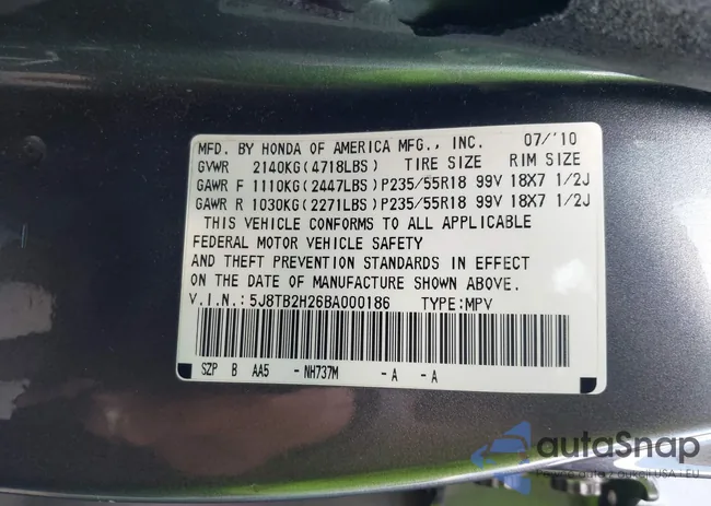 5J8TB2H26BA000186: 43049667