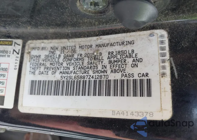 5Y2SL65887Z412870: 43049757