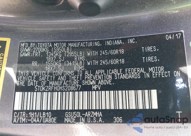 5TDKZRFH0HS208677: 43049773