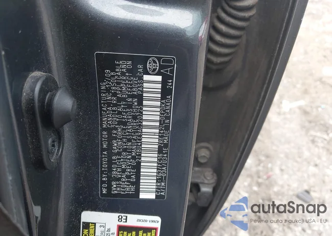 2T1BU4EE9AC320725: 43049837