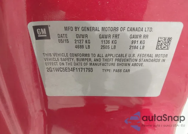 2G1WC5E34F1171793: 43049098