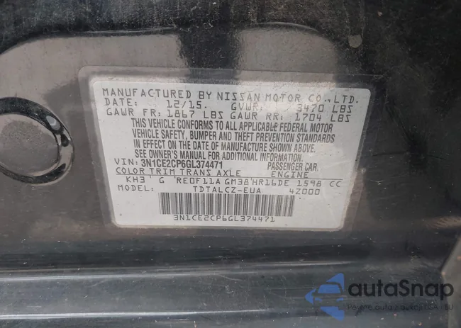 3N1CE2CP6GL374471: 43049110