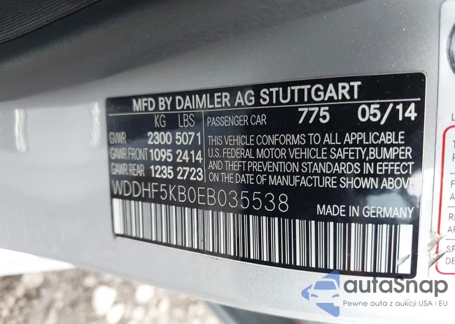 WDDHF5KB0EB035538: 43049128