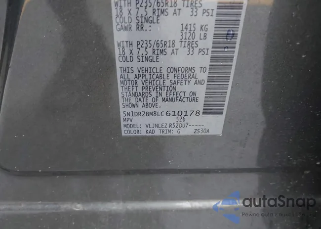 5N1DR2BM8LC610178: 43049155