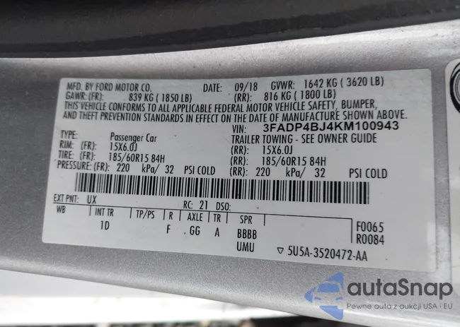 3FADP4BJ4KM100943: 43049196