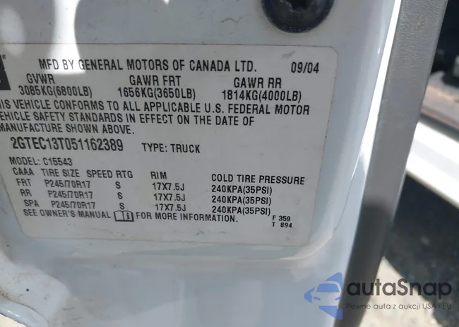 2GTEC13T051162389: 43050515