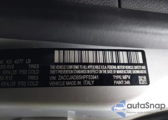 ZACCJADB5HPF53941: 43050537