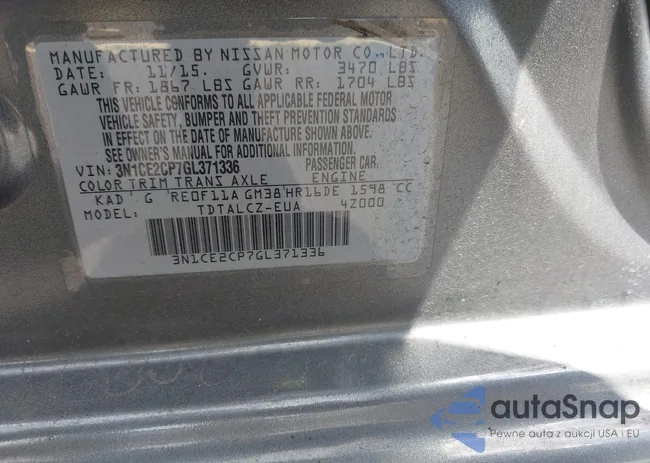 3N1CE2CP7GL371336: 43050698