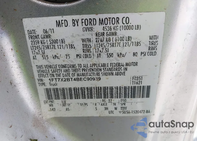 1FT7X2BT4BEC90939: 43050753