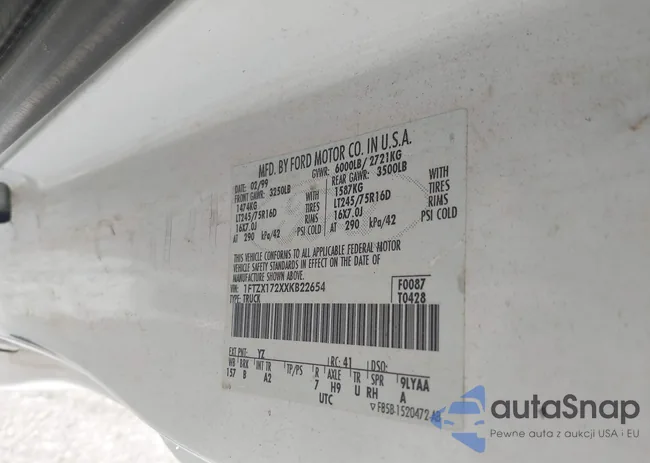 1FTZX172XXKB22654: 43049978