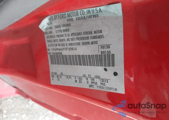 1FAFP44471F159614: 43050032