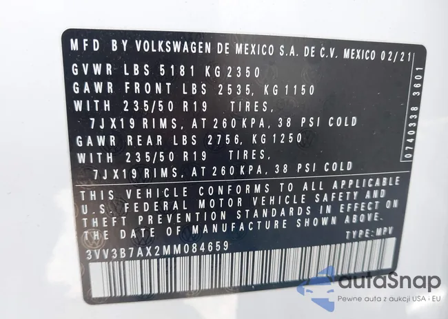 3VV3B7AX2MM084659: 43050149