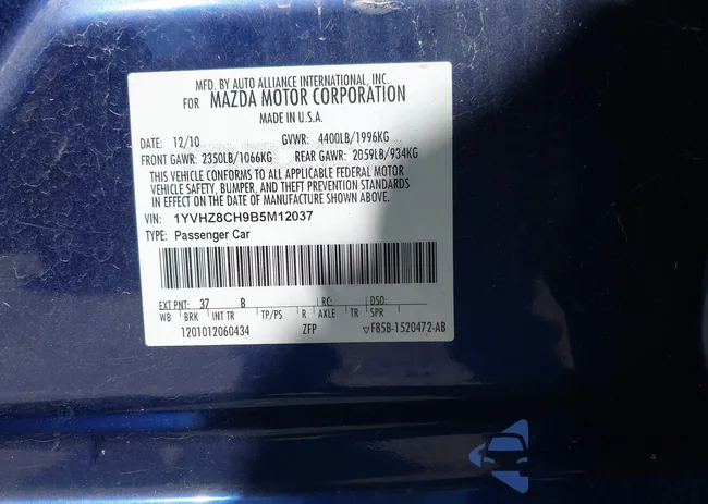 1YVHZ8CH9B5M12037: 43051249