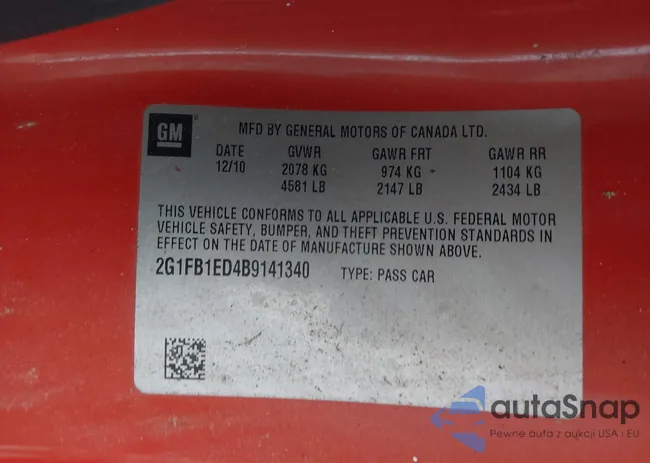 2G1FB1ED4B9141340: 43051257