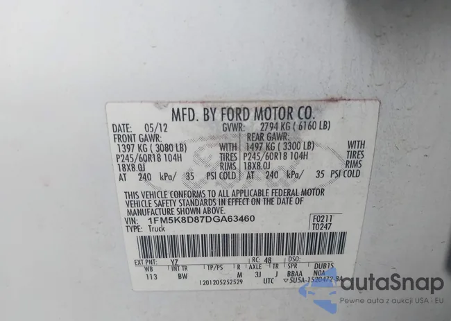 1FM5K8D87DGA63460: 43051404