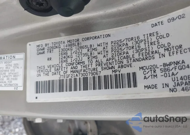 JTEGF21A730079067: 43051413