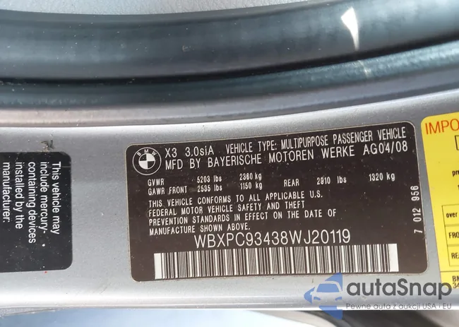 WBXPC93438WJ20119: 43051434