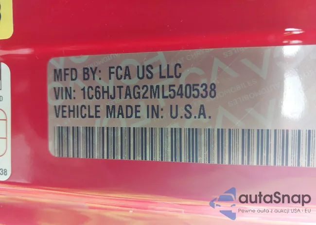 1C6HJTAG2ML540538: 43051487