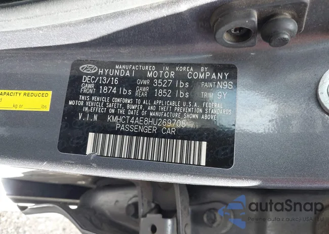 KMHCT4AE8HU269708: 43051619