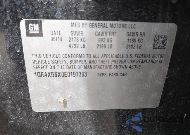 1G6AX5SX0E0197303: 43051779