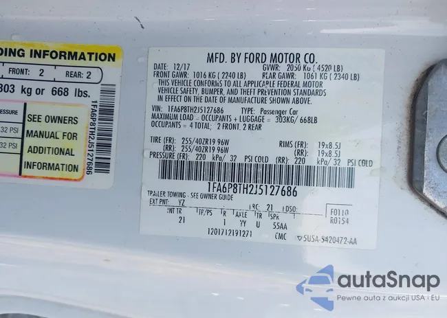 1FA6P8TH2J5127686: 43050852