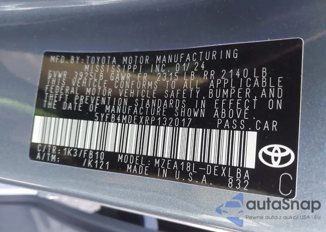 5YFB4MDEXRP132017: 43050942