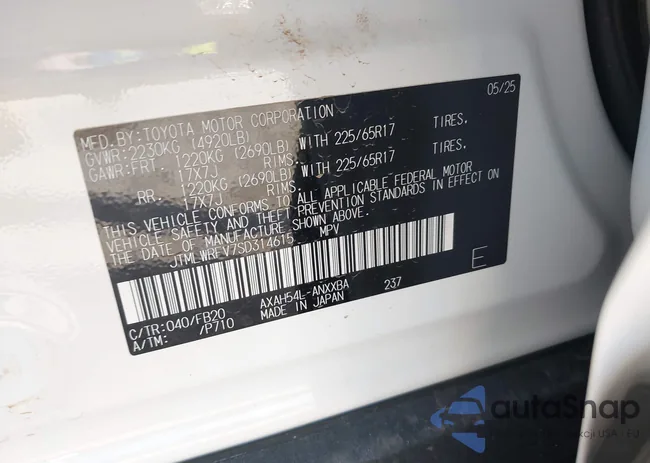 JTMLWRFV7SD314615: 43052299