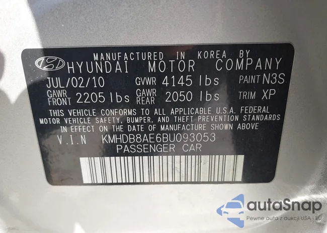 KMHDB8AE6BU093053: 43052335