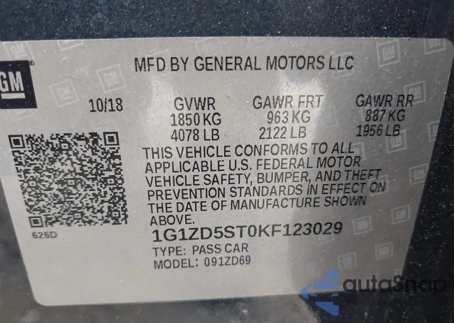 1G1ZD5ST0KF123029: 43052460