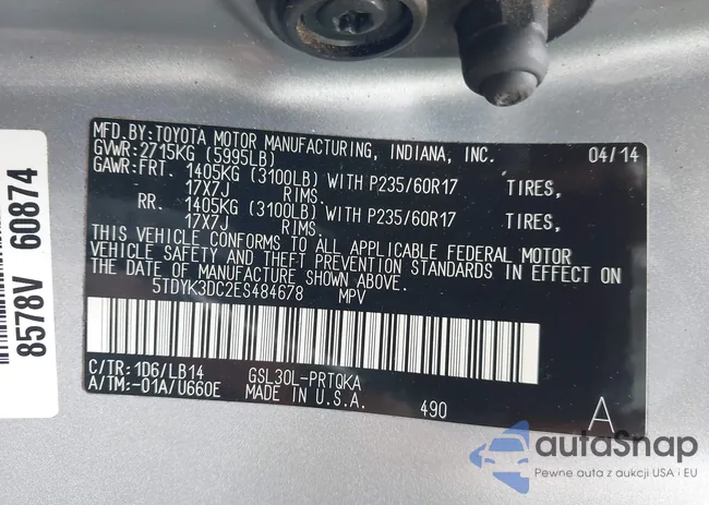 5TDYK3DC2ES484678: 43052603