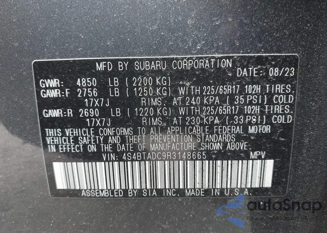 4S4BTADC9R3148665: 43052623