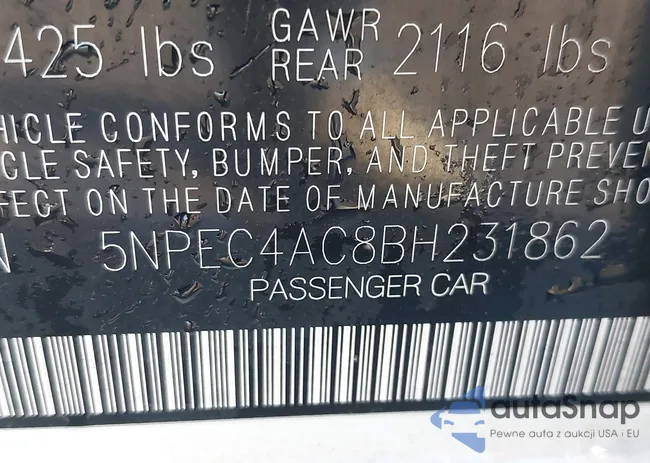 5NPEC4AC8BH231862: 43052663