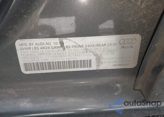 WAUHFAFL0BN025198: 43052733