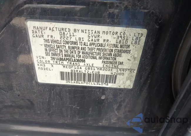 3N1AB6AP0CL636098: 43052744