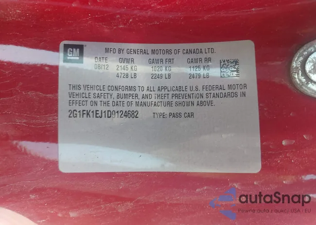 2G1FK1EJ1D9124682: 43051897