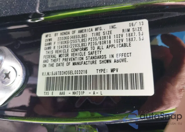 5J8TB3H35EL003216: 43052002