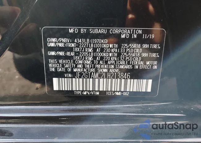 JF2GTAMC2LH213846: 43052039