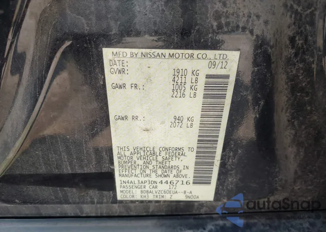 1N4AL3AP3DN446716: 43053259